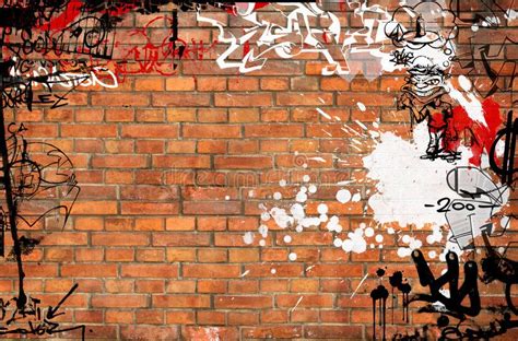 Anime Brick Wall Drawing