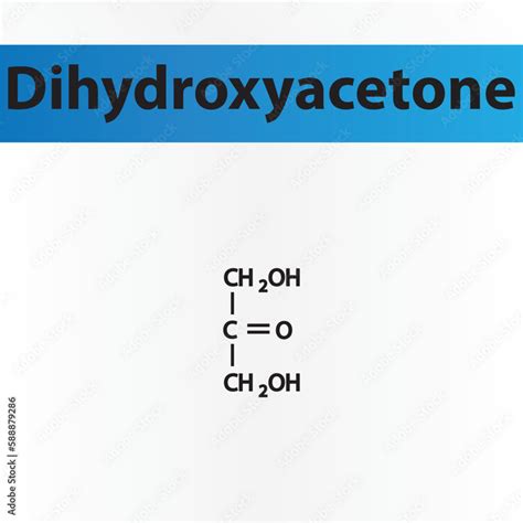 Straight chain form chemical structure of Dihydroxyacetone sugar ...