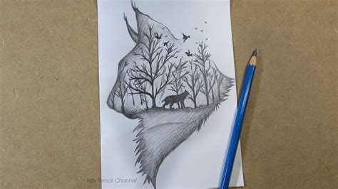 Top 144+ nature drawing with animals best - seven.edu.vn