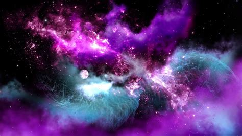 Purple Galaxy Live Wallpaper 4k - YouTube