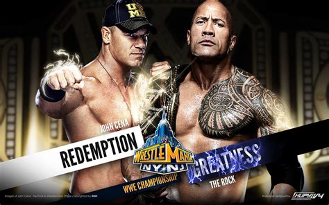 The Rock vs John Cena Wrestlemania 29 - WWE Wallpaper (33861716) - Fanpop