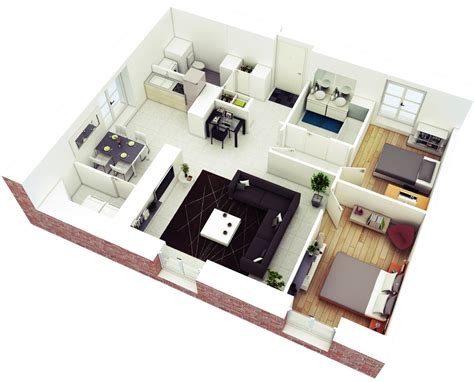 Small House 3d Floor Plan - Image to u