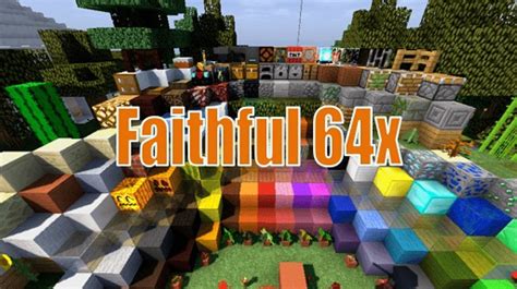 Faithful 64x Mcpe Texture pack 1.19 - Download Free For Minecraft