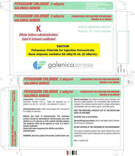 Potassium Chloride Injection Concentrate - FDA prescribing information ...