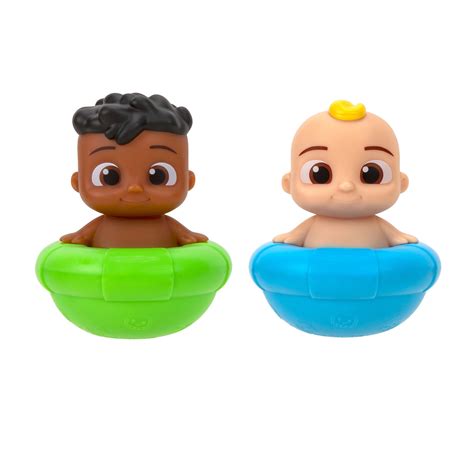 CoComelon Bath & Pool Toys, 2 Piece Set - JJ & Cody Floating Bobble ...