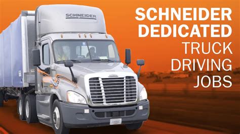 Schneider Dedicated truck driving jobs - YouTube