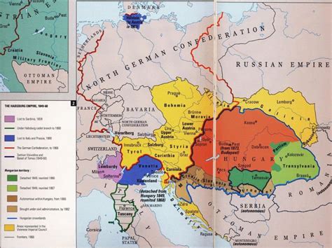 Habsburg Empire 1849-1868 | Map, Europe map, Historical maps