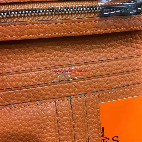 Hermes Bi-Fold Wallet H006 orange