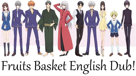 FRUITS BASKET 2019 REBOOT ENGLISH DUB CAST ANNOUNCEMENT! ORIGINAL CAST ...