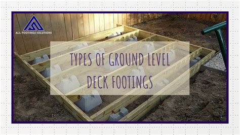 Types Of Ground Level Deck Footings by All Footings Solutions Ground ...