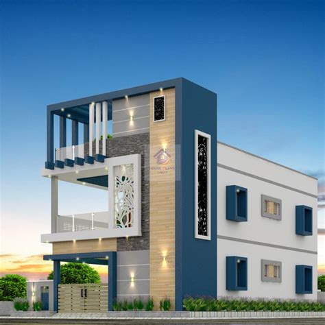 North Facing House Plan and Elevation | 2 bhk House Plan - House ...