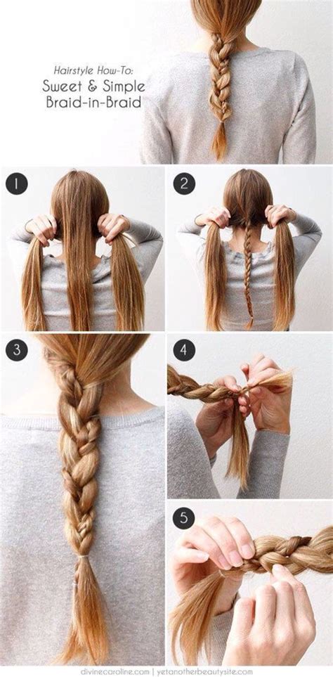 Como hacer una trenza paso a paso. | Braided hairstyles easy, Braided ...