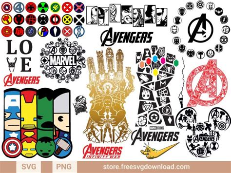 Avengers SVG Bundle (FSD-J39) - Store Free SVG Download