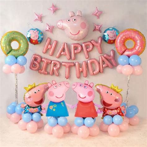 Peppa Pig Theme Birthday Decorations Peppa Pig Birthday Party - Etsy