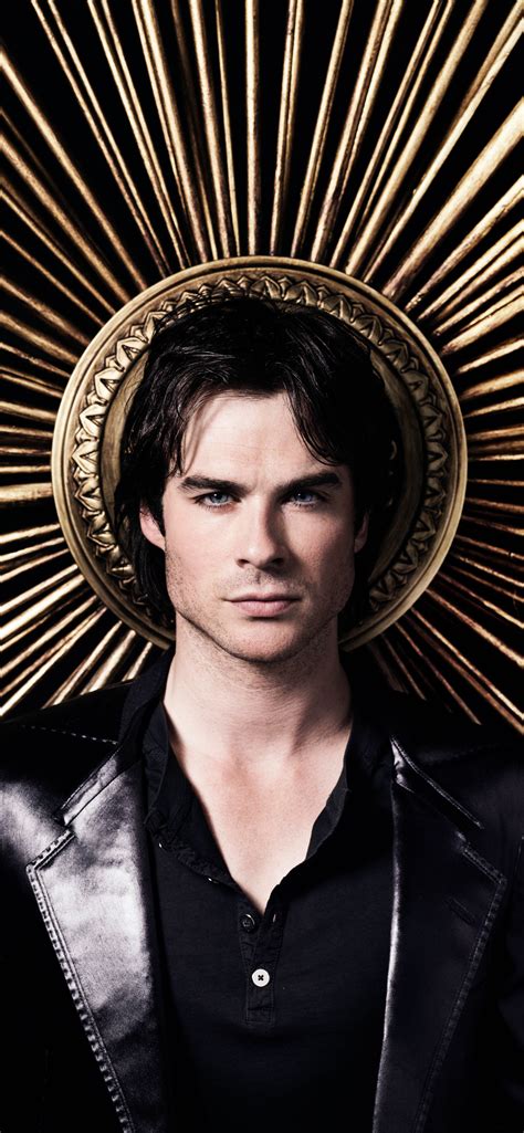 1242x2688 Ian Somerhalder As Damon Salvatore The Vampire Diaries 4k ...