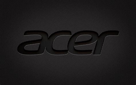 Acer carbon logo, , grunge art, carbon background, creative, Acer black ...