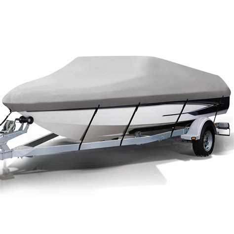 14 – 16 foot Waterproof Boat Cover – Grey – Shopycart