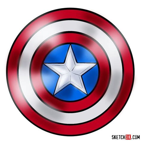 How to draw Captain America’s shield | Captain america art, Captain ...