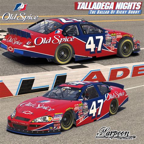 Talladega Nights Old Spice Replica | Racing car design, Monster energy ...