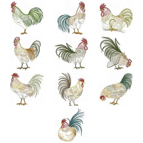 Vintage Rooster | OregonPatchWorks | Embroidery patterns, Embroidery ...