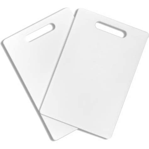 Plastic Cutting Boards for Kitchen (White, 7.75 x 11.75 In, 2 Pack ...