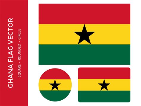 Ghana Flag Vector - Frebers