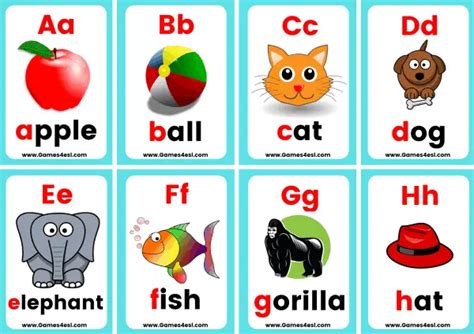 Free Phonics Flashcards | Games4esl