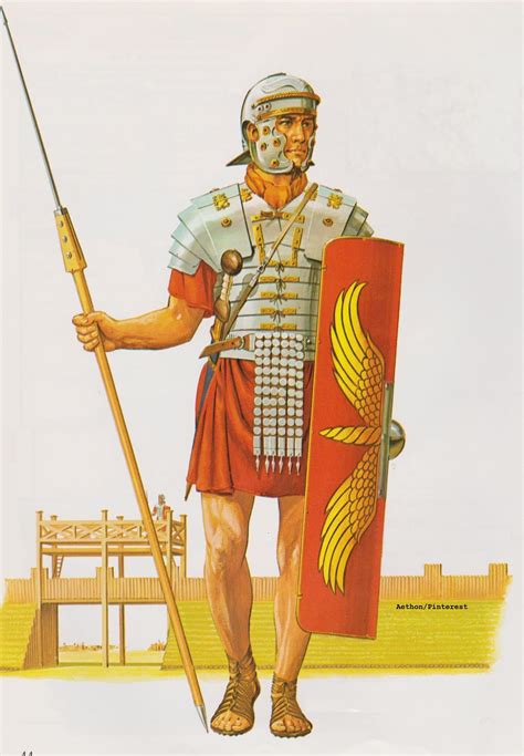 Roman Legionary of the late 1st century AD. (Peter Connolly/user ...