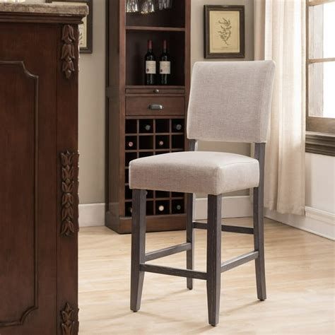 Leick Home Upholstered Back Counter Height Bar Stool - Set of 2 ...