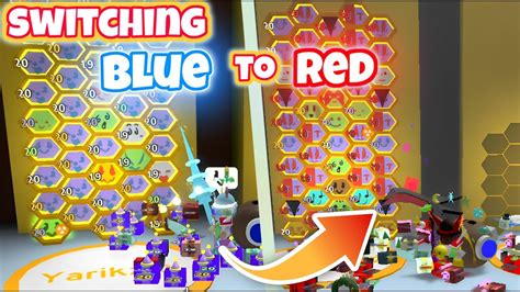 Switching Hive Colors in Beesmas 2023 Blue to Red Hive! - Bee Swarm ...