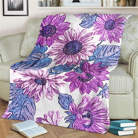 Flowers Blanket / Floral Print Blanket / Flowers Fleece - Etsy