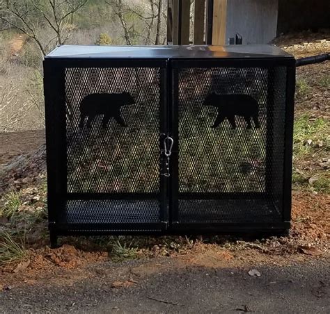 Bear Proof Trash Containers /Park Style Grills Sevierville Gatlinburg ...