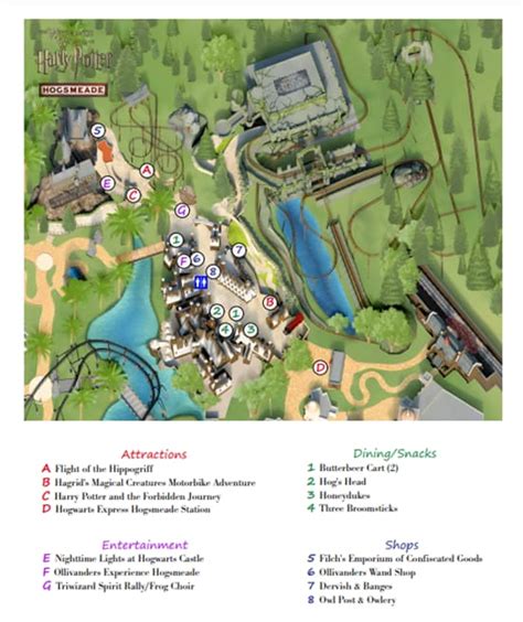 Wizarding World of Harry Potter Maps - Universal Orlando Resort ...