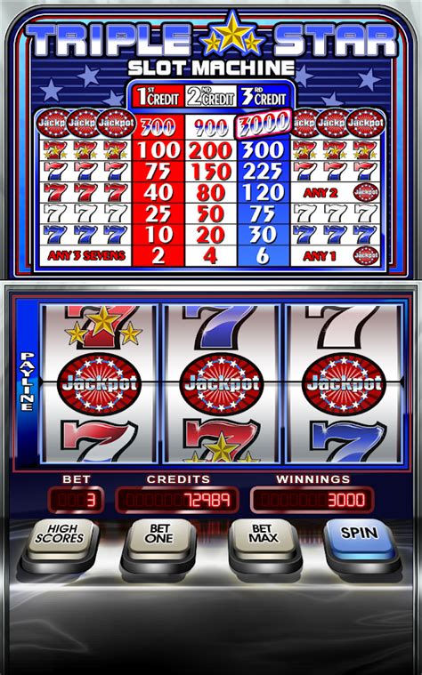 Triple Stars Slot Machine Free Play