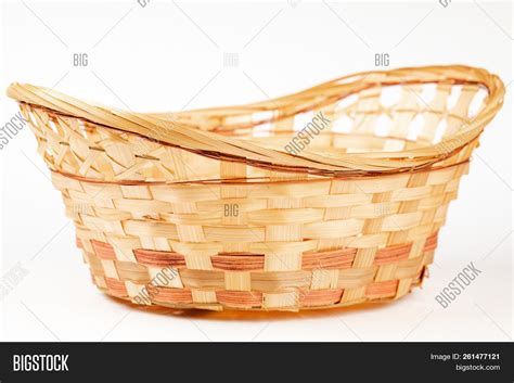 Wicker Basket Isolated Image & Photo (Free Trial) | Bigstock