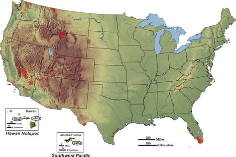 Oceanic Hotspots - Geology (U.S. National Park Service)