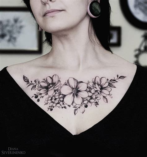 30 Chest Tattoos For Women That Draw Approving Eyes - Ritely