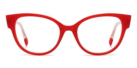 Emilio - Square Red Glasses for Men & Women