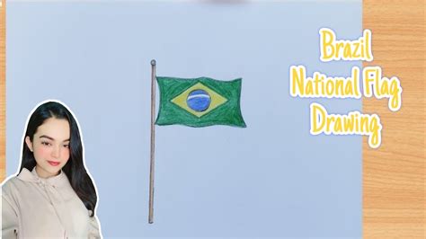 How To Draw Brazil Flag Step By Step | Brazilian Flag Drawing easy ...