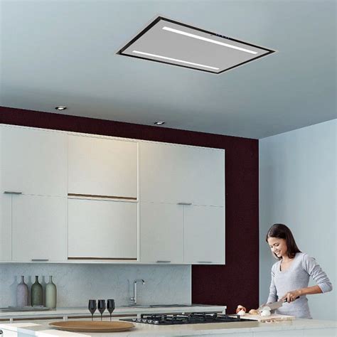 Ceiling-mounted range hood - LA-120-CELUX-SS - Luxair Cooker Hoods ...