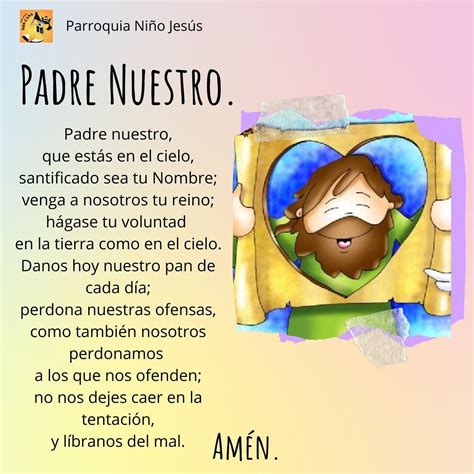 Padre Nuestro para niños | Manualidades de iglesia para niños ...