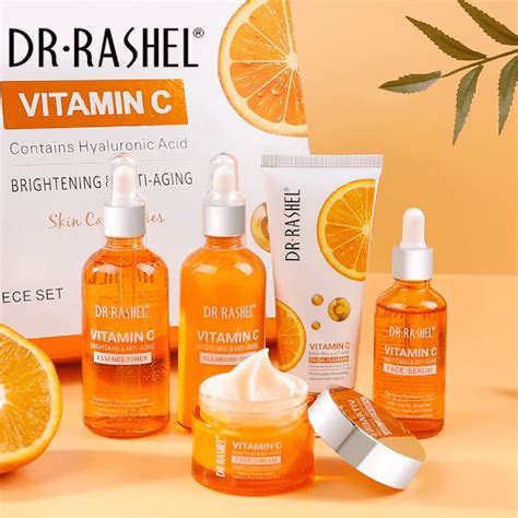 DR RASHEL VITAMIN C BRIGHTENING & ANTI AGEING 5 PIECE SKIN CARE KIT SET ...