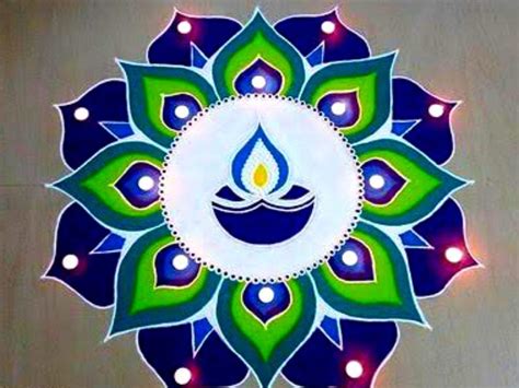 Diwali 2020 Rangoli Designs: 10 unique Rangoli designs made of rice ...