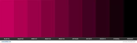 Shades XKCD Color dark hot pink