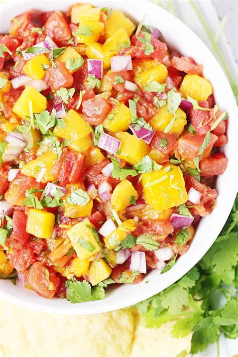 Easy Mango Salsa | Half-Scratched