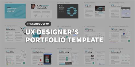 UX Designer's Portfolio template by The School of UX | Figma Community