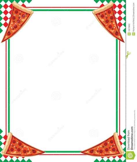 Pizza Party Border Clip Art