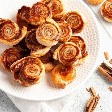 Cinnamon Sugar Puff Pastry Pinwheels - It's Not Complicated Recipes