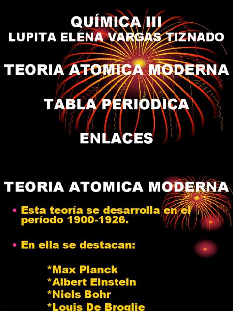 Teoría Atómica Moderna-1 | Configuración electronica | Átomos