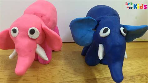 Clay for kids, Clay art for kids, How to make a clay elephant 2, Clay ...